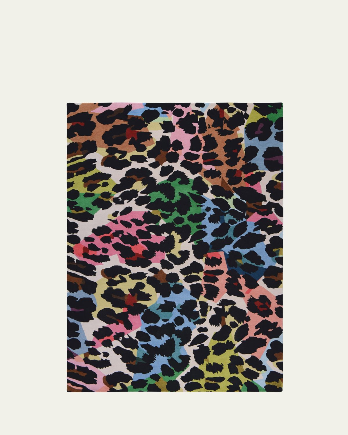The Rug Company x Diane von Furstenberg Kaleidoscope Leopard Hand-Knotted Rug, 6' x 9' - Women's Home
