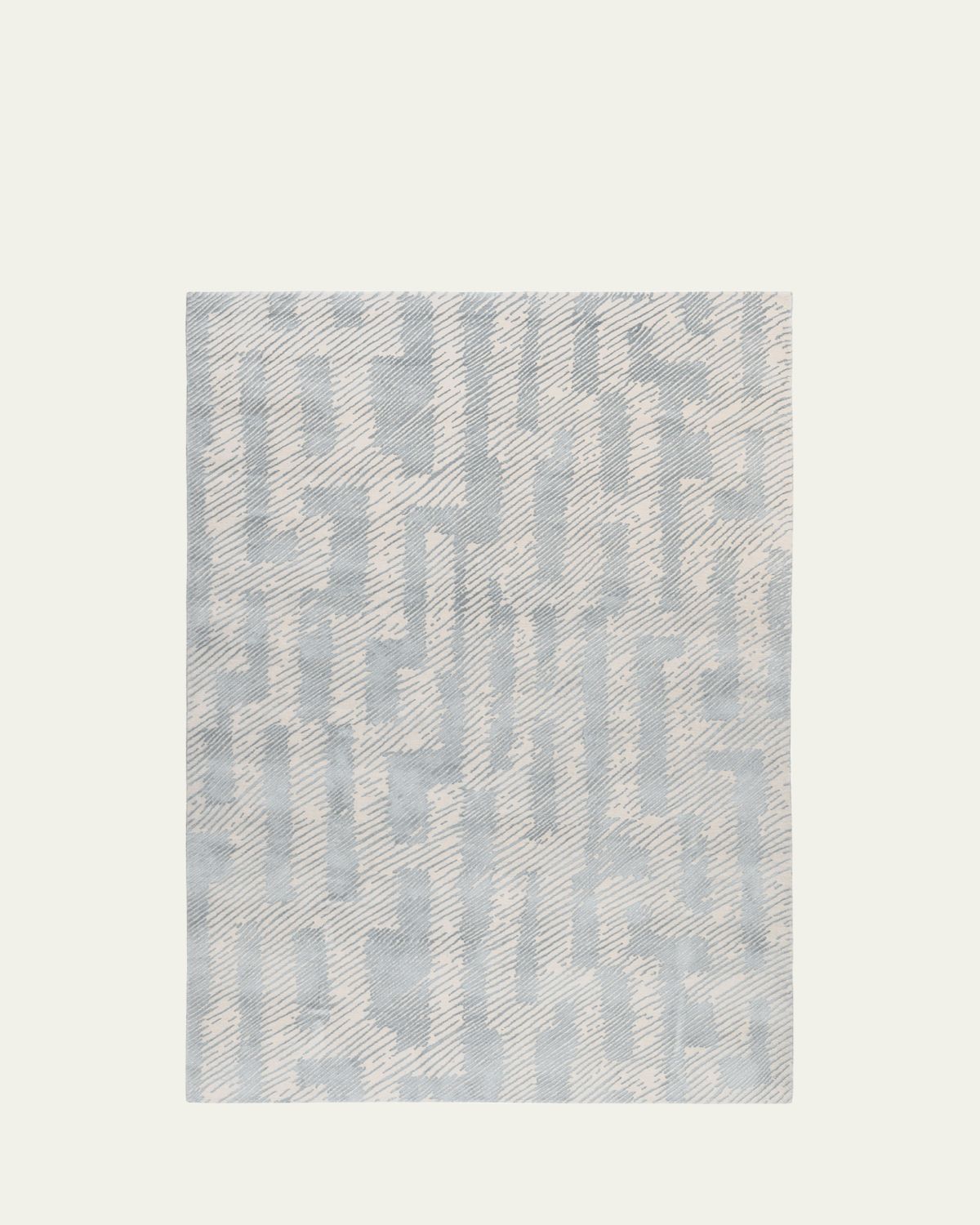 The Rug Company x Kelly Wearstler Verge Ice Hand-Knotted Rug, 6' x 9'