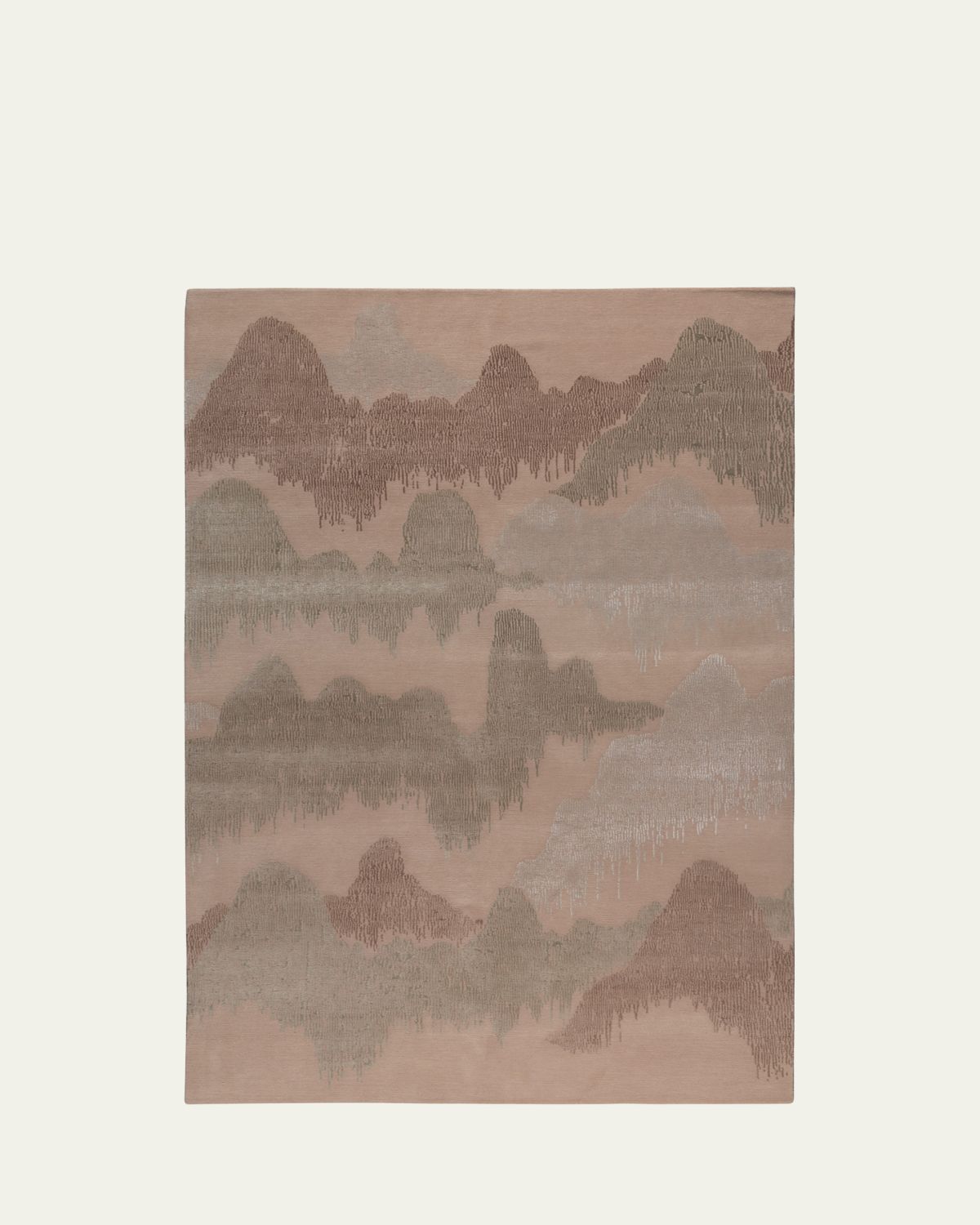The Rug Company x Kelly Wearstler Cascadia Clay Hand-Knotted Rug, 6' x 9'