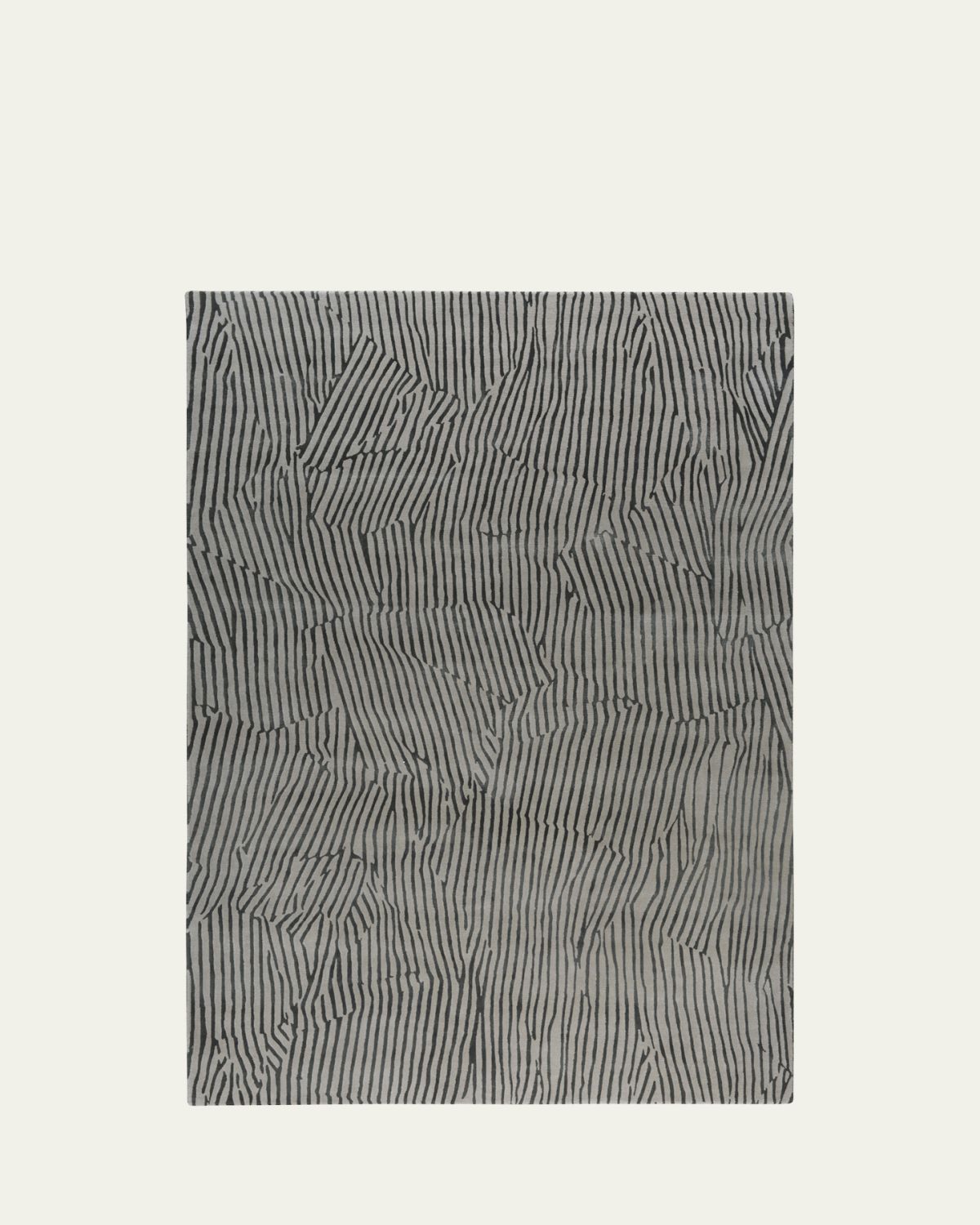 The Rug Company x Kelly Wearstler Avant Graphite Hand-Knotted Rug, 6' x 9'