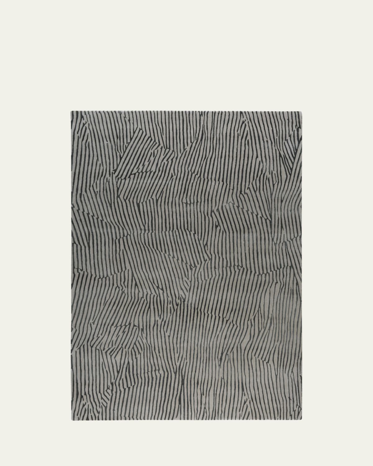 The Rug Company x Kelly Wearstler Avant Graphite Hand-Knotted Rug, 8' x 10'