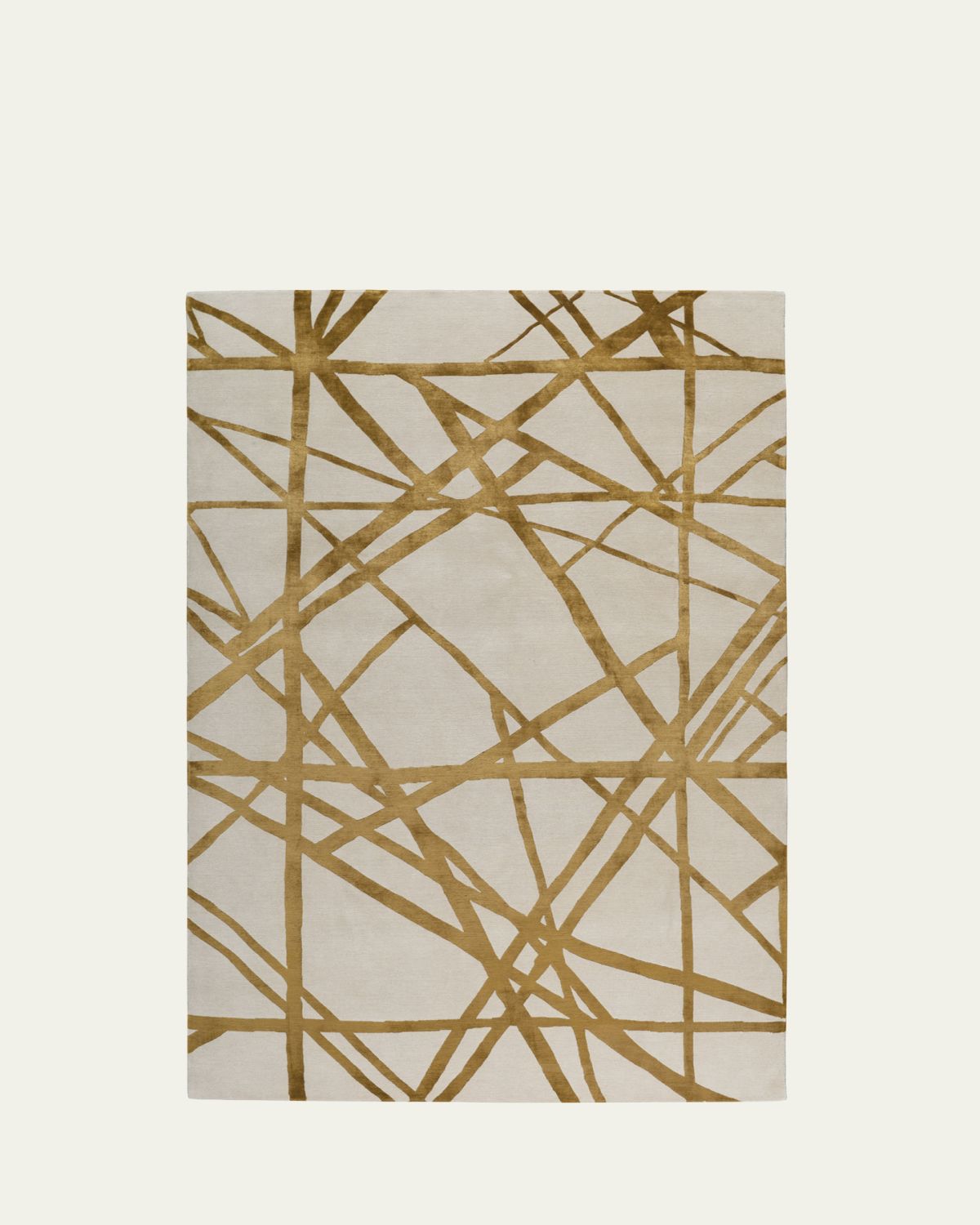 The Rug Company x Kelly Wearstler Channels Copper Hand-Knotted Rug, 6' x 9'