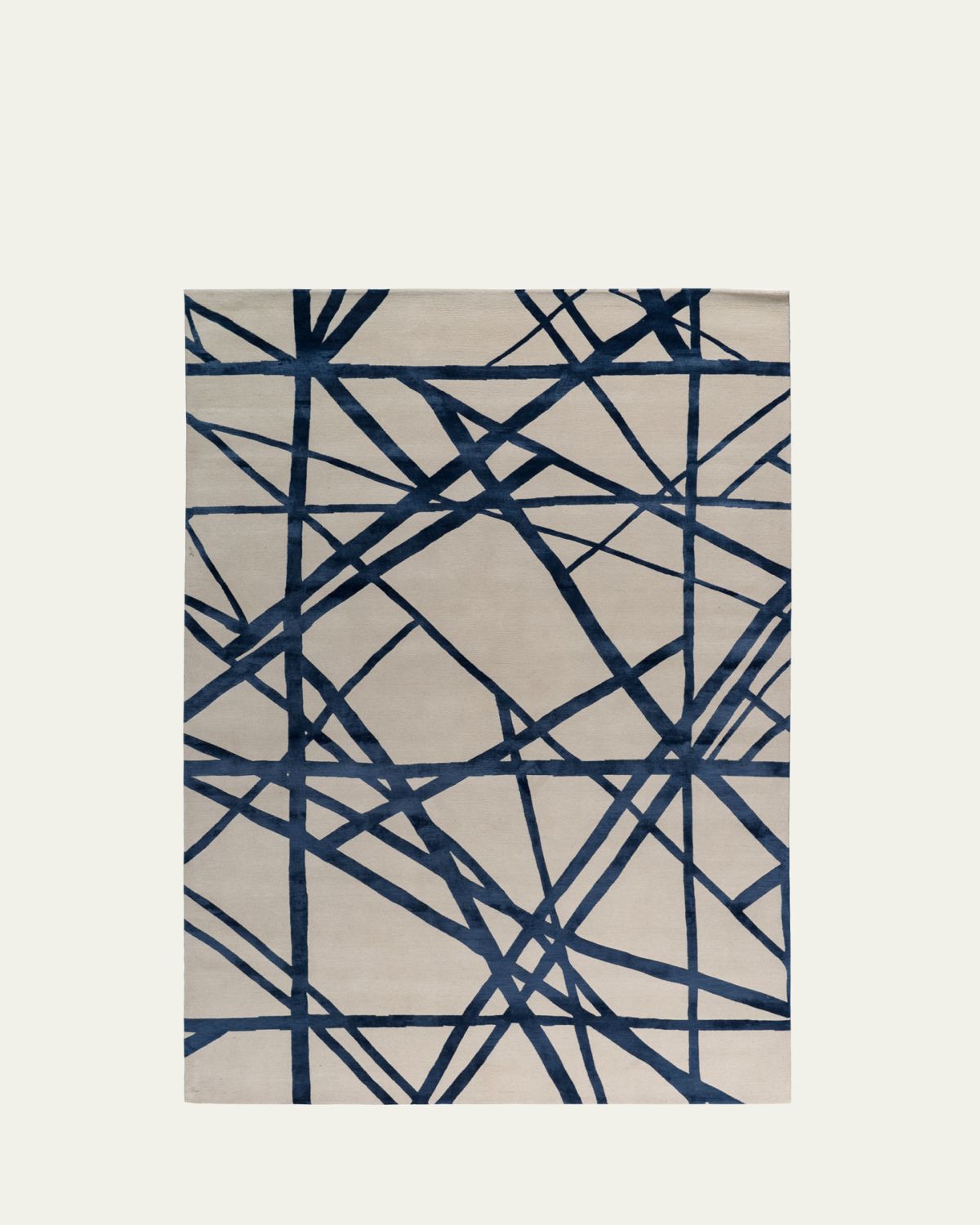 The Rug Company x Kelly Wearstler Channels Indigo Hand-Knotted Rug, 9' x 12'