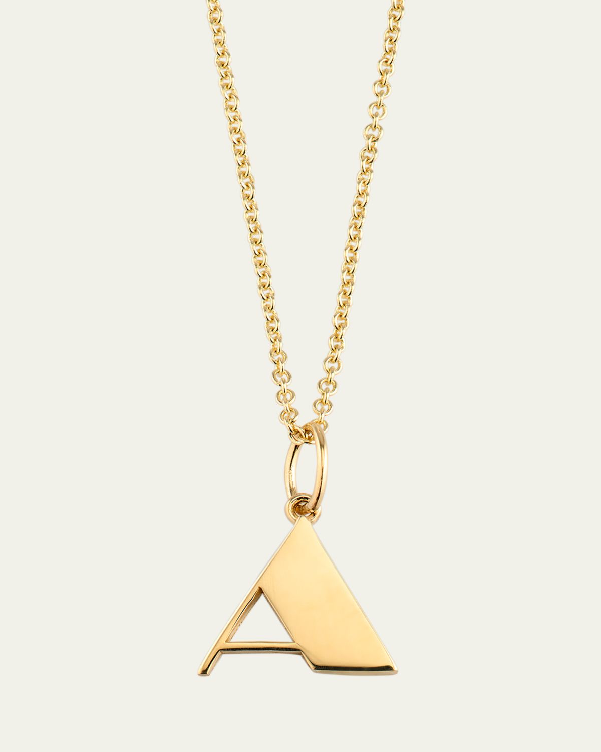 Sydney Evan 14K Pure Block Initial Necklace | Thumbnail 4
