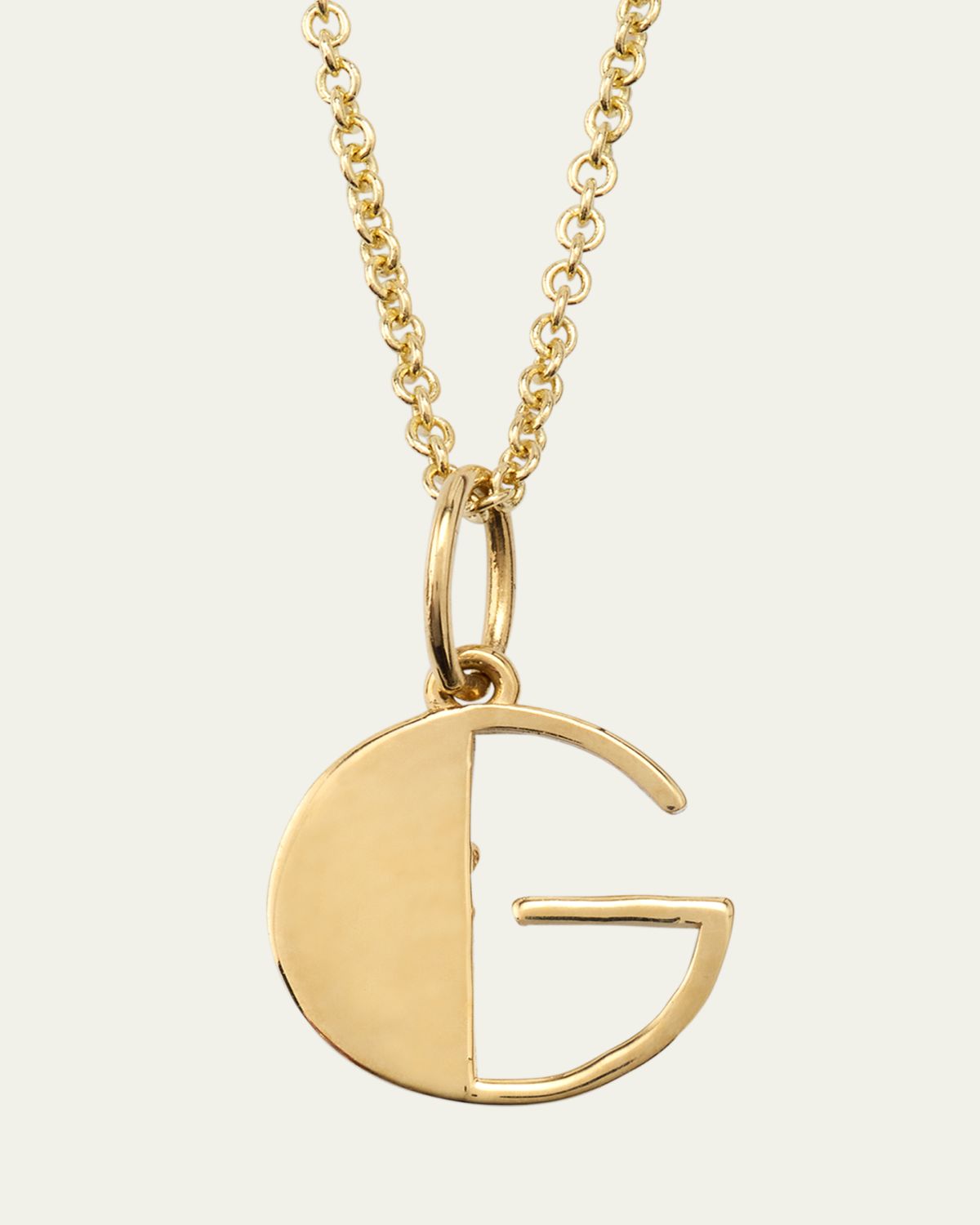 Sydney Evan 14K Pure Block Initial Necklace | Thumbnail 5