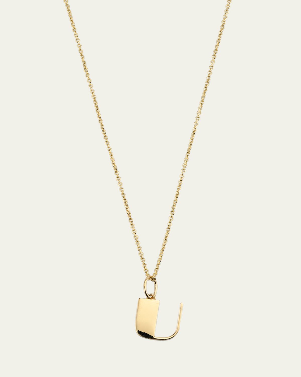 Sydney Evan 14K Pure Block Initial Necklace | Thumbnail 4