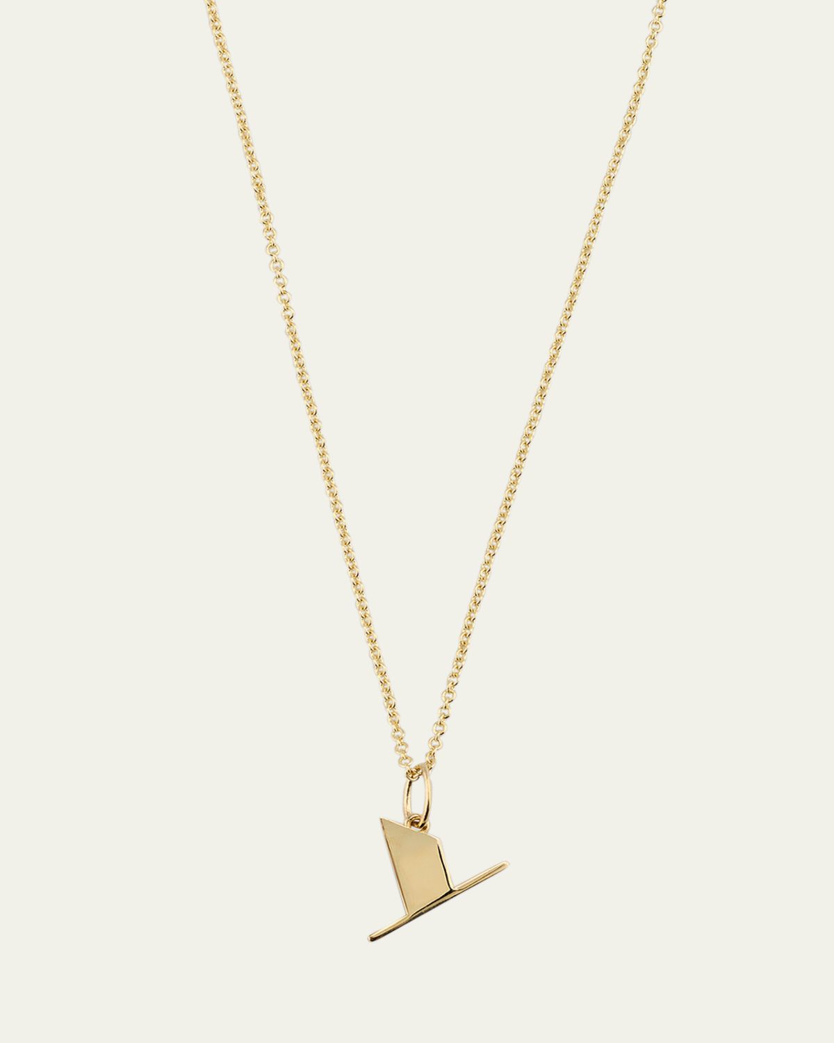 Sydney Evan 14K Pure Block Initial Necklace | Thumbnail 4