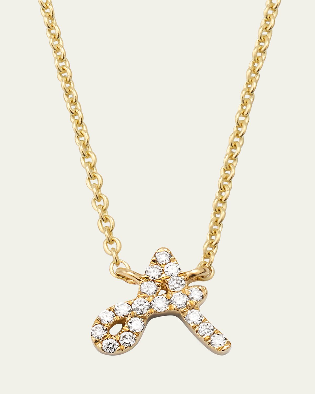 Sydney Evan 14k Diamond Pave Initial Necklace | Thumbnail 7
