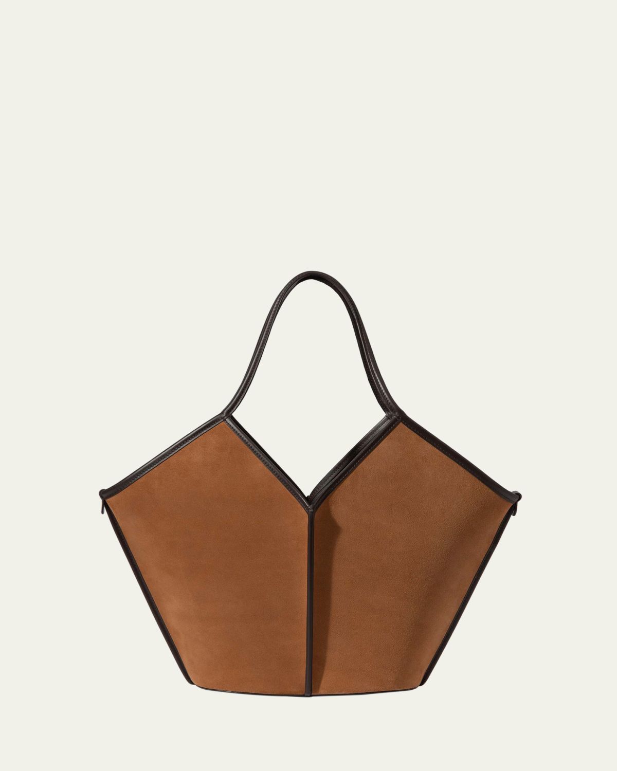 HEREU Calella Suede and Leather Tote Bag