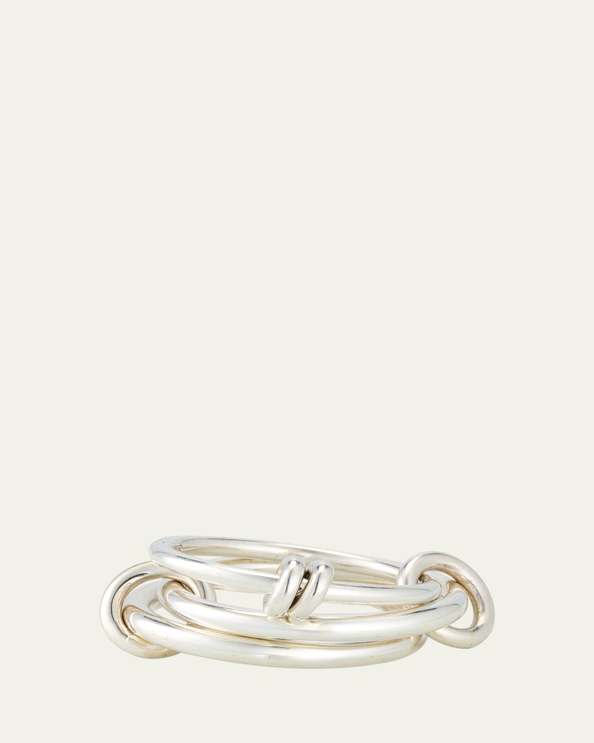Spinelli Kilcollin Three Link Ring with Connectors in Sterling Silver