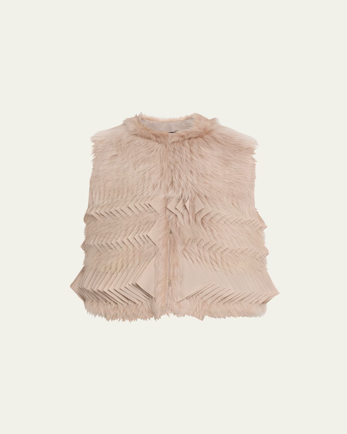 Giorgio Armani Shearling Silk Vest | Thumbnail 6