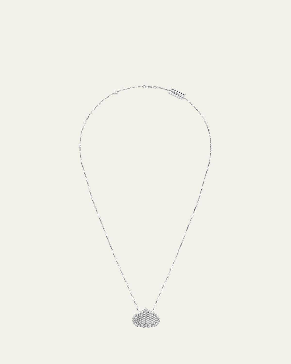 KAMAL Eye Adore Diamond Pave Pendant Necklace, 15mm
