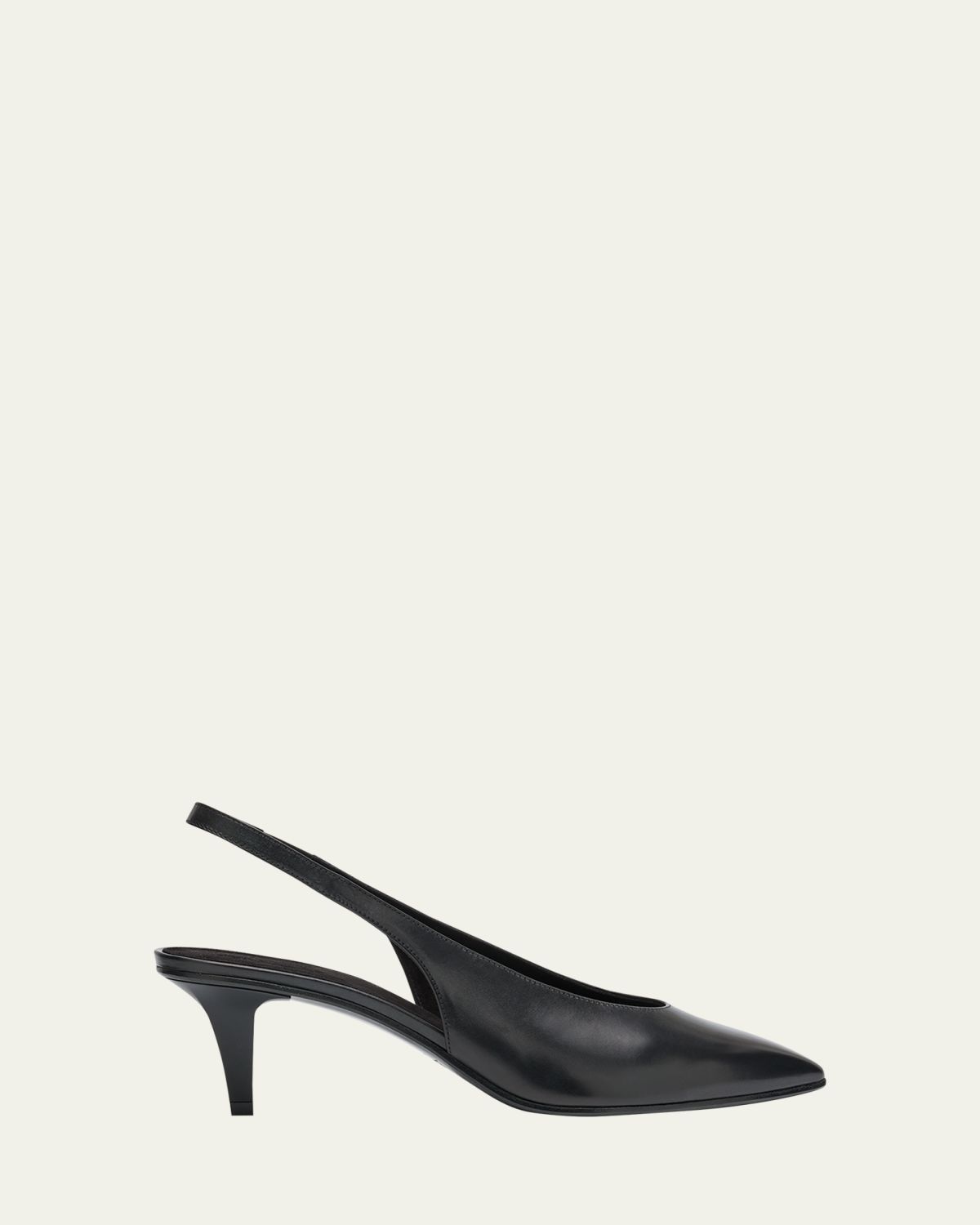 Loro Piana Rebecca Leather Slingback Pumps