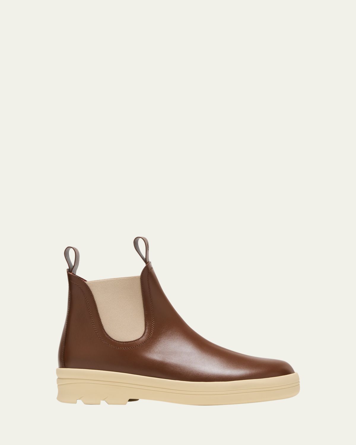 Loro Piana Lakeside Leather Chelsea Ankle Boots