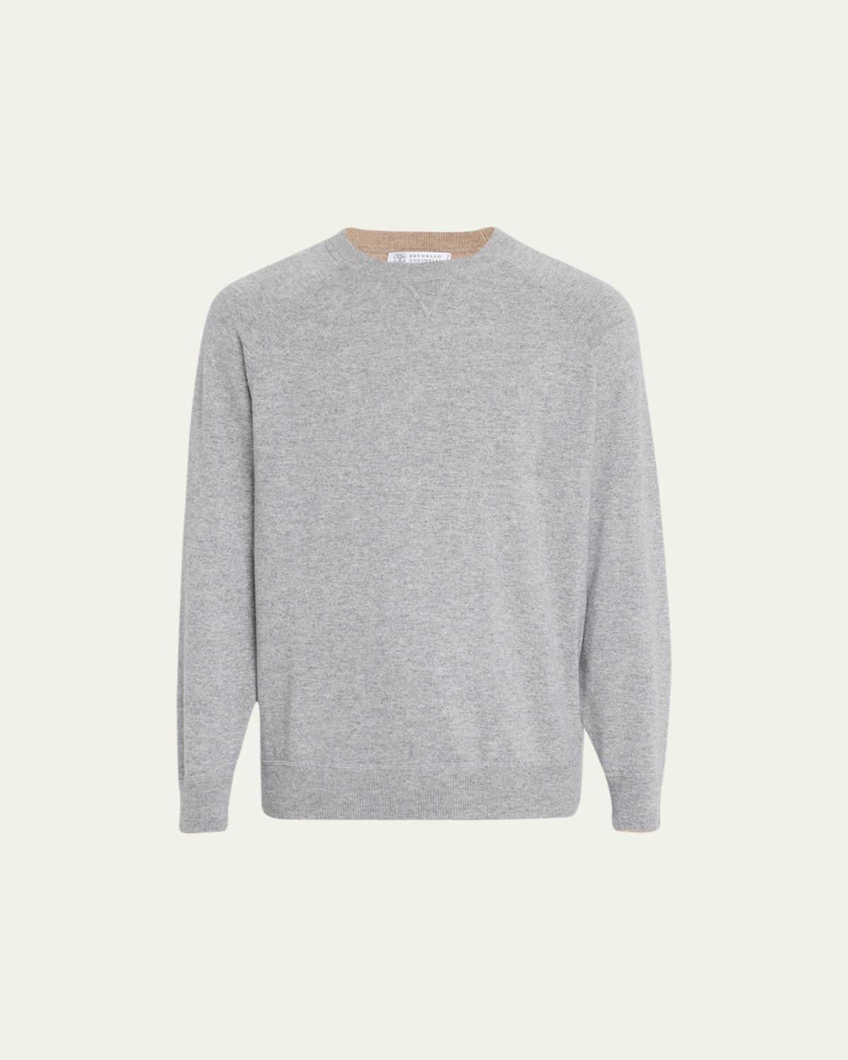 Brunello Cucinelli Men's Cashmere Raglan Crewneck Sweater