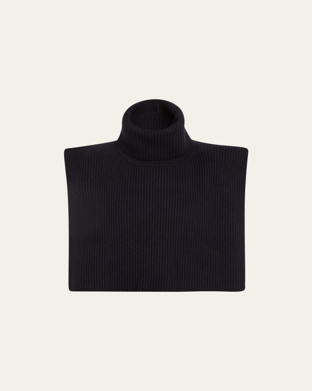 THE ROW Eppie Cashmere Rib Turtleneck Collar