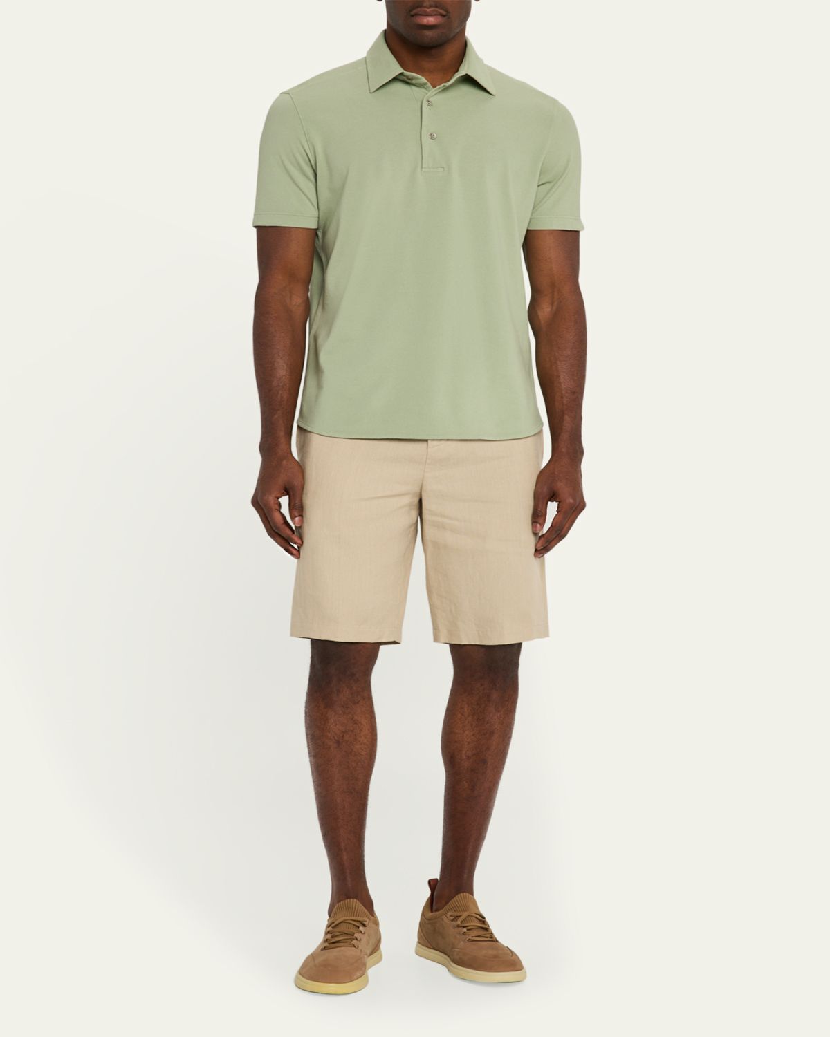 Loro Piana Men's Cotton Pique Polo Shirt | Thumbnail 6 Loro Piana Men's Cotton Pique Polo Shirt | Thumbnail 6
