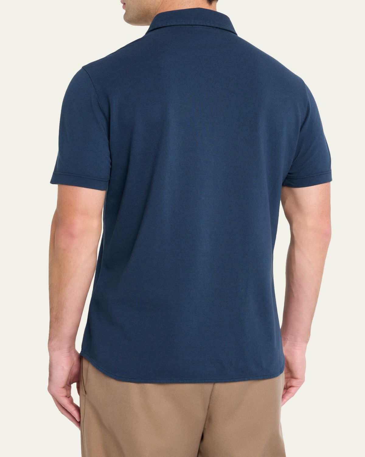 Loro Piana Men's Cotton Pique Polo Shirt | Thumbnail 11 Loro Piana Men's Cotton Pique Polo Shirt | Thumbnail 11