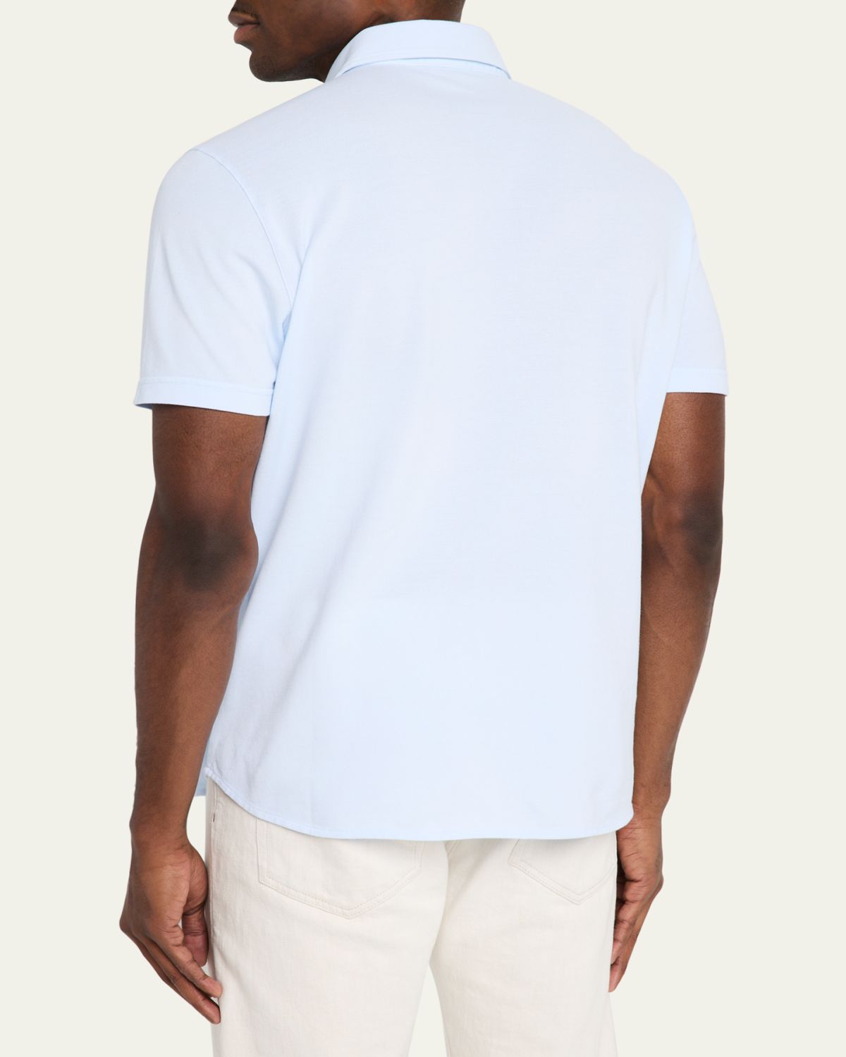 Loro Piana Men's Cotton Pique Polo Shirt | Thumbnail 19 Loro Piana Men's Cotton Pique Polo Shirt | Thumbnail 19