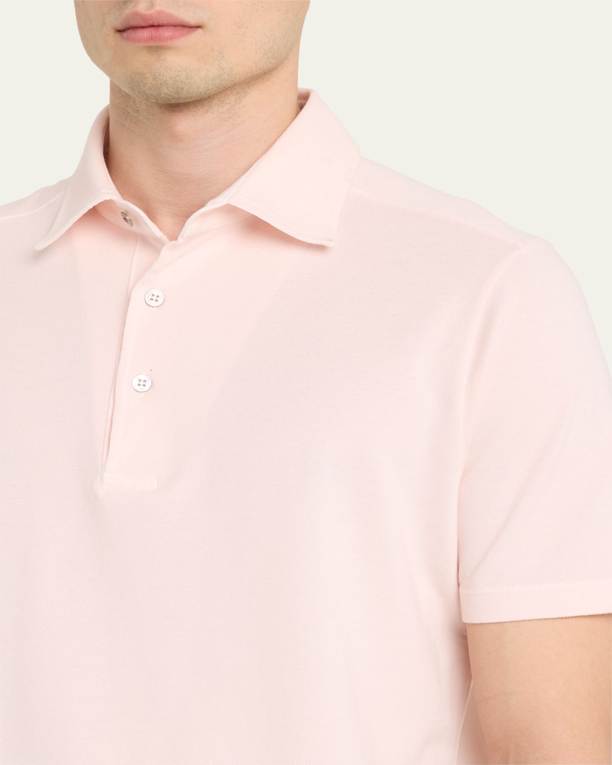 Loro Piana Men's Cotton Pique Polo Shirt | Thumbnail 25 Loro Piana Men's Cotton Pique Polo Shirt | Thumbnail 25