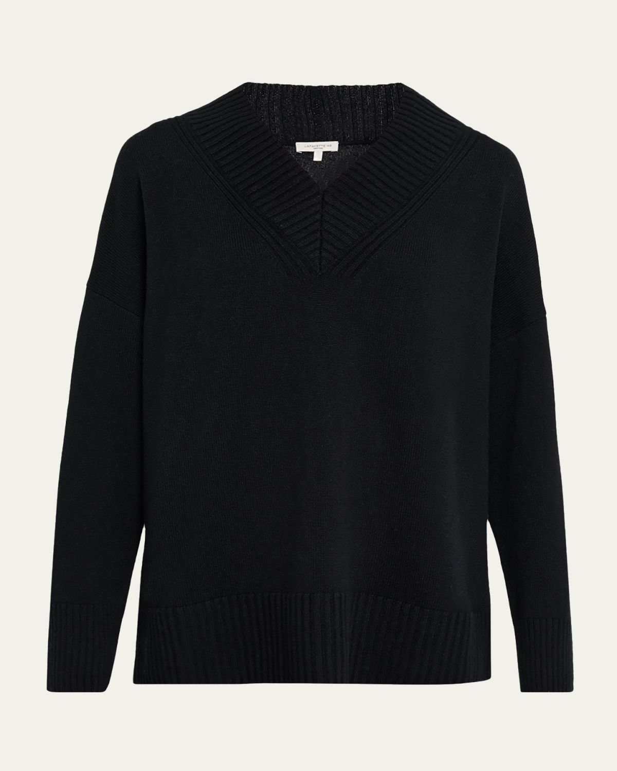 Lafayette 148 New York Cashmere Deep V-Neck Sweater