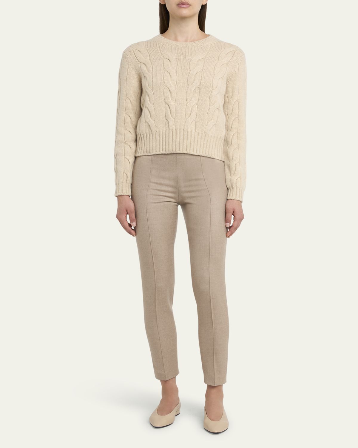 Loro Piana Napier Cashmere Cable-Knit Sweater | Thumbnail 2