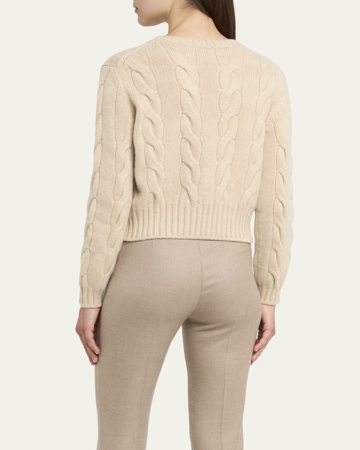 Loro Piana Napier Cashmere Cable-Knit Sweater | Thumbnail 3