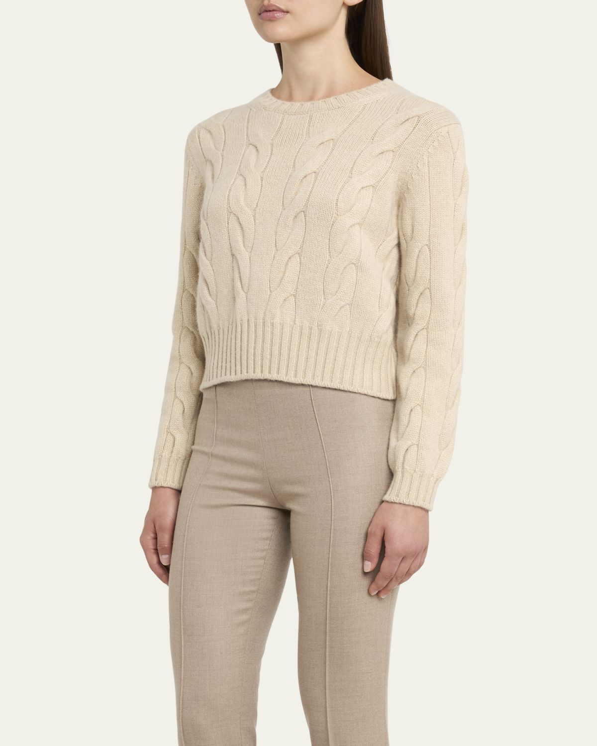 Loro Piana Napier Cashmere Cable-Knit Sweater | Thumbnail 4