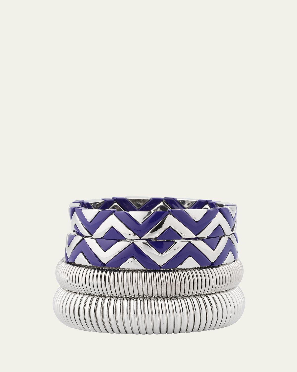 Ben-Amun The Santorini Stack Cobra Bracelets, Set of 4 - Women's Jewelry And Watches
