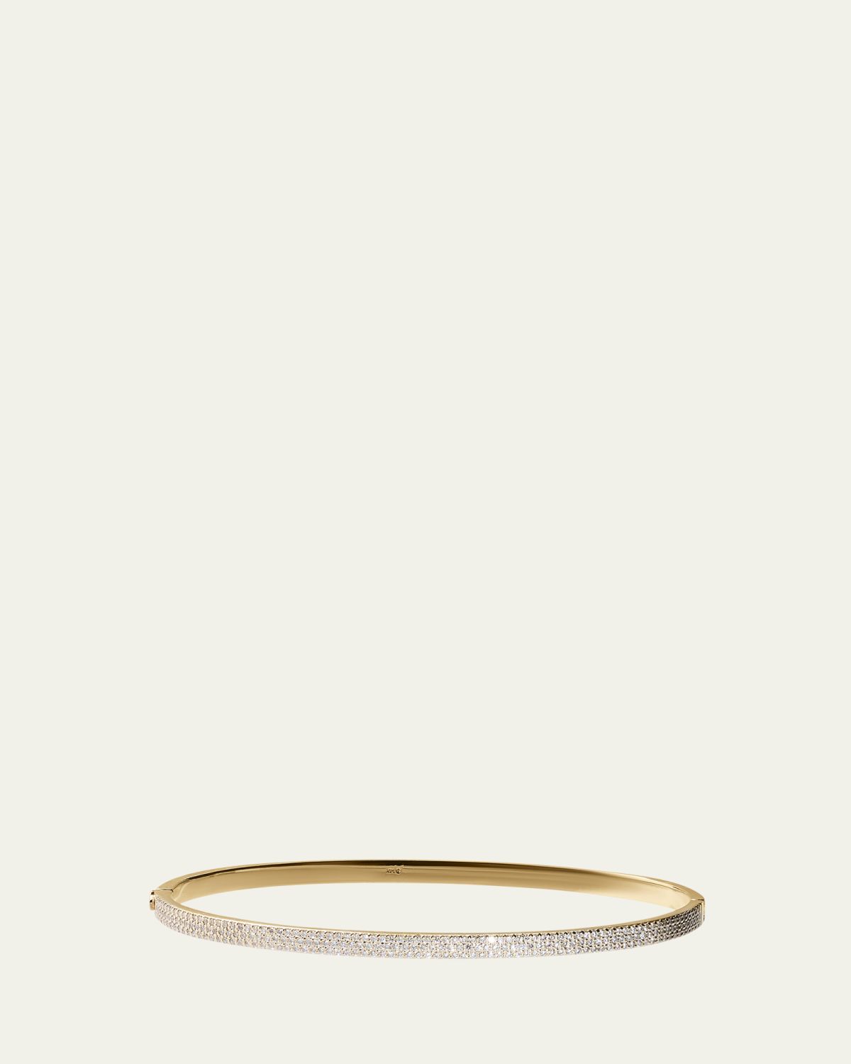 Lana 14K Gold Flawless Vanity Diamond Hinge Bangle