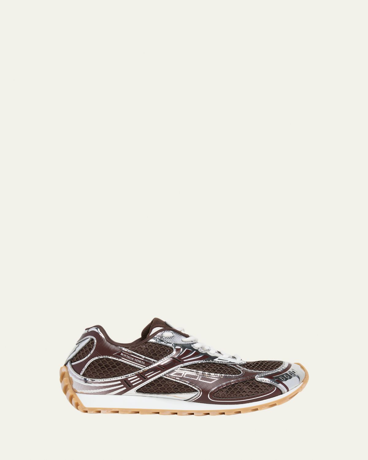 Bottega Veneta Men's Orbit Technical Fishnet Sneakers | Thumbnail 18