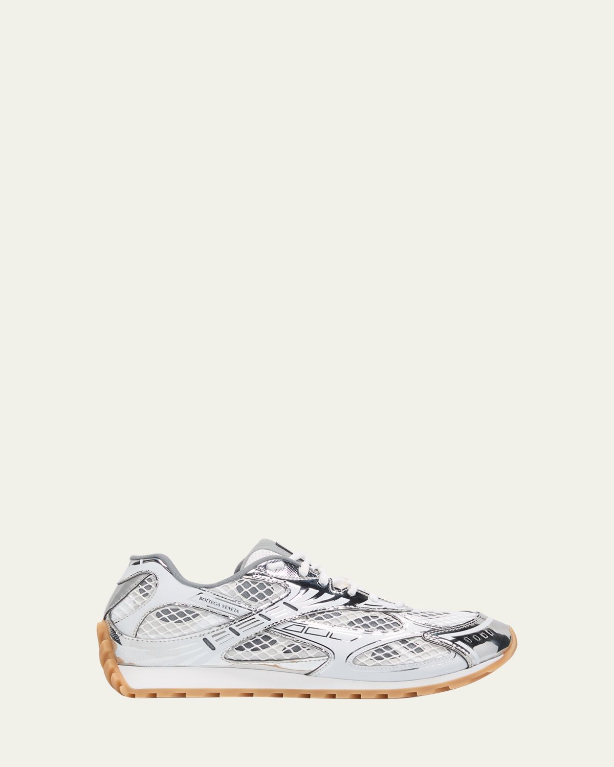 Bottega Veneta Men's Orbit Technical Fishnet Sneakers | Thumbnail 14