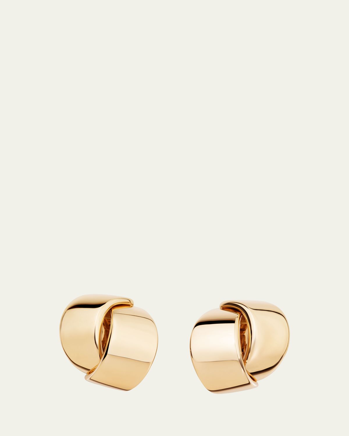 Vhernier 18K Rose Gold Abbracio Clip-On Earrings