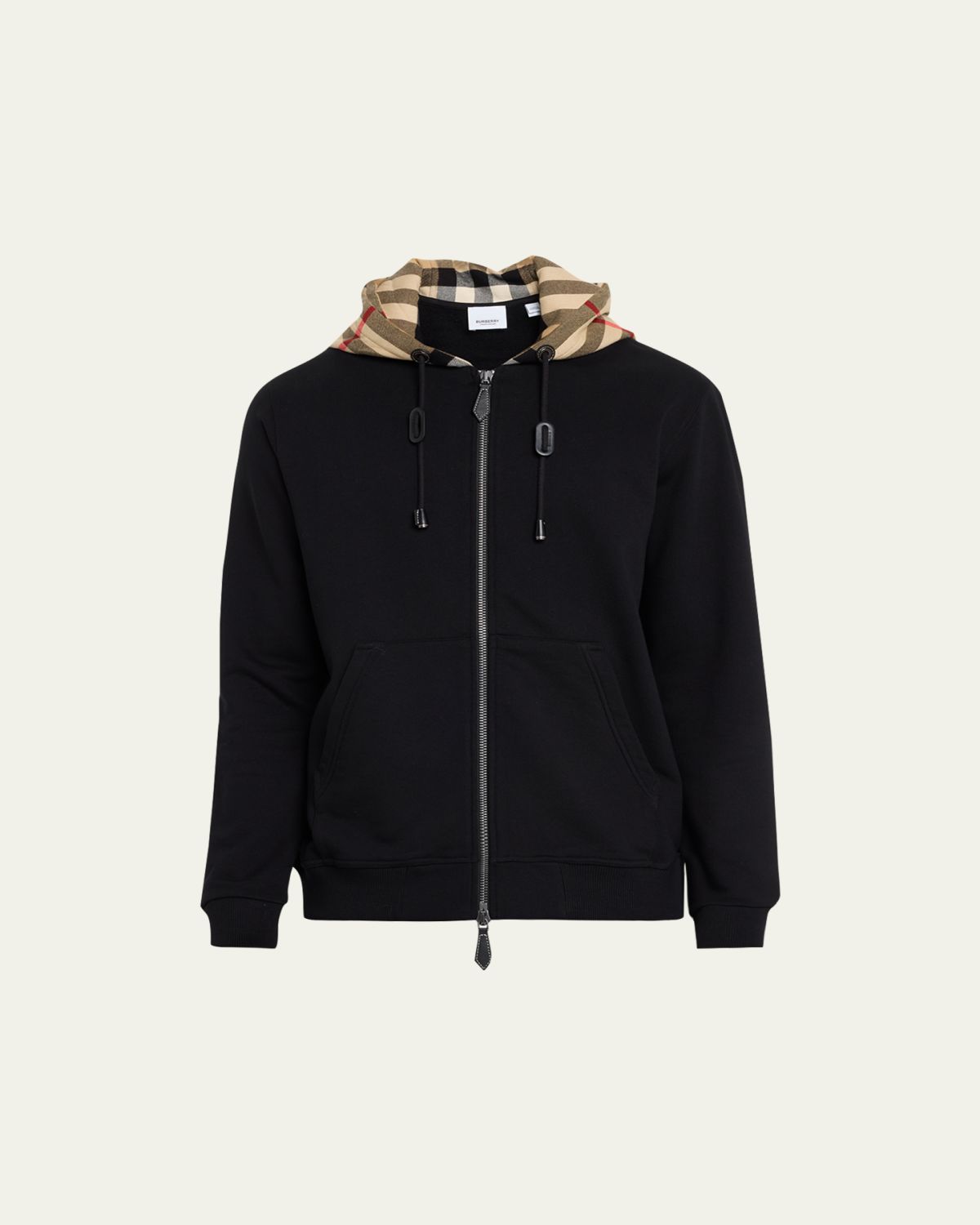 Burberry Men's Samuel Full-Zip Check Hoodie