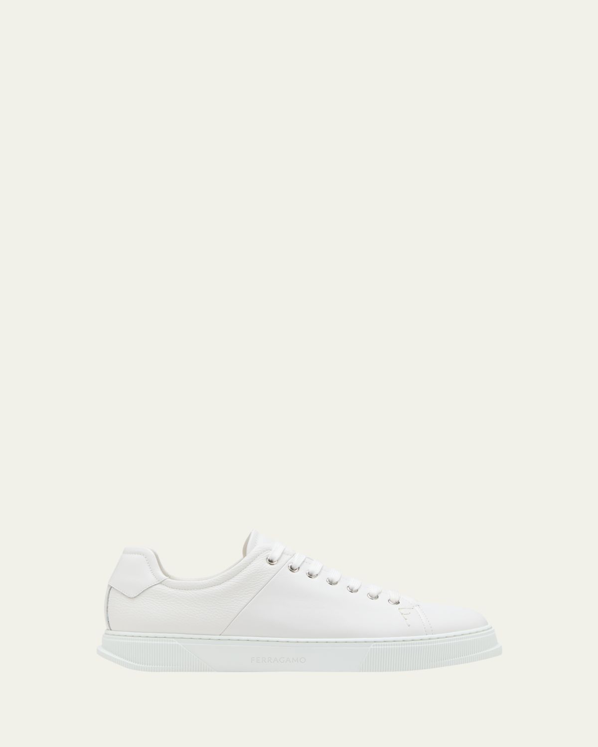 Ferragamo Men's Clayton Mixed Leather Low-Top Sneakers | Thumbnail 6