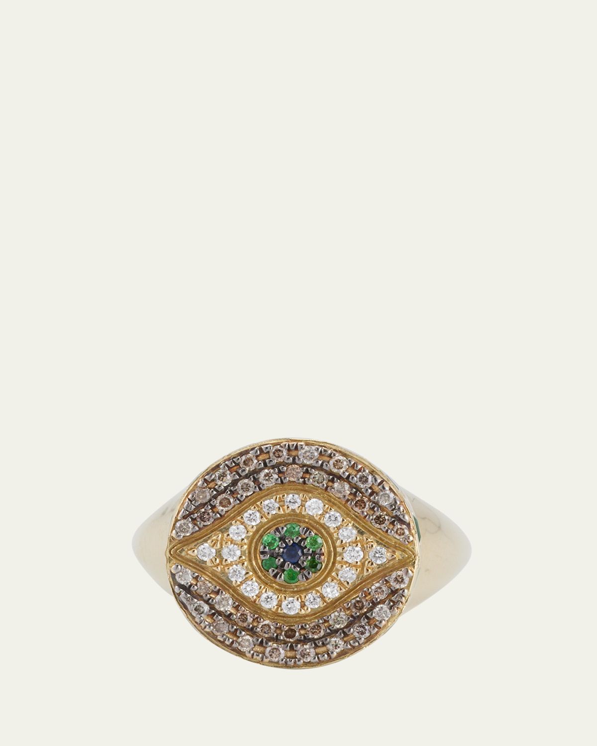 ILEANA MAKRI 18K Gold Dawn Multi-Stone Chevalier Ring