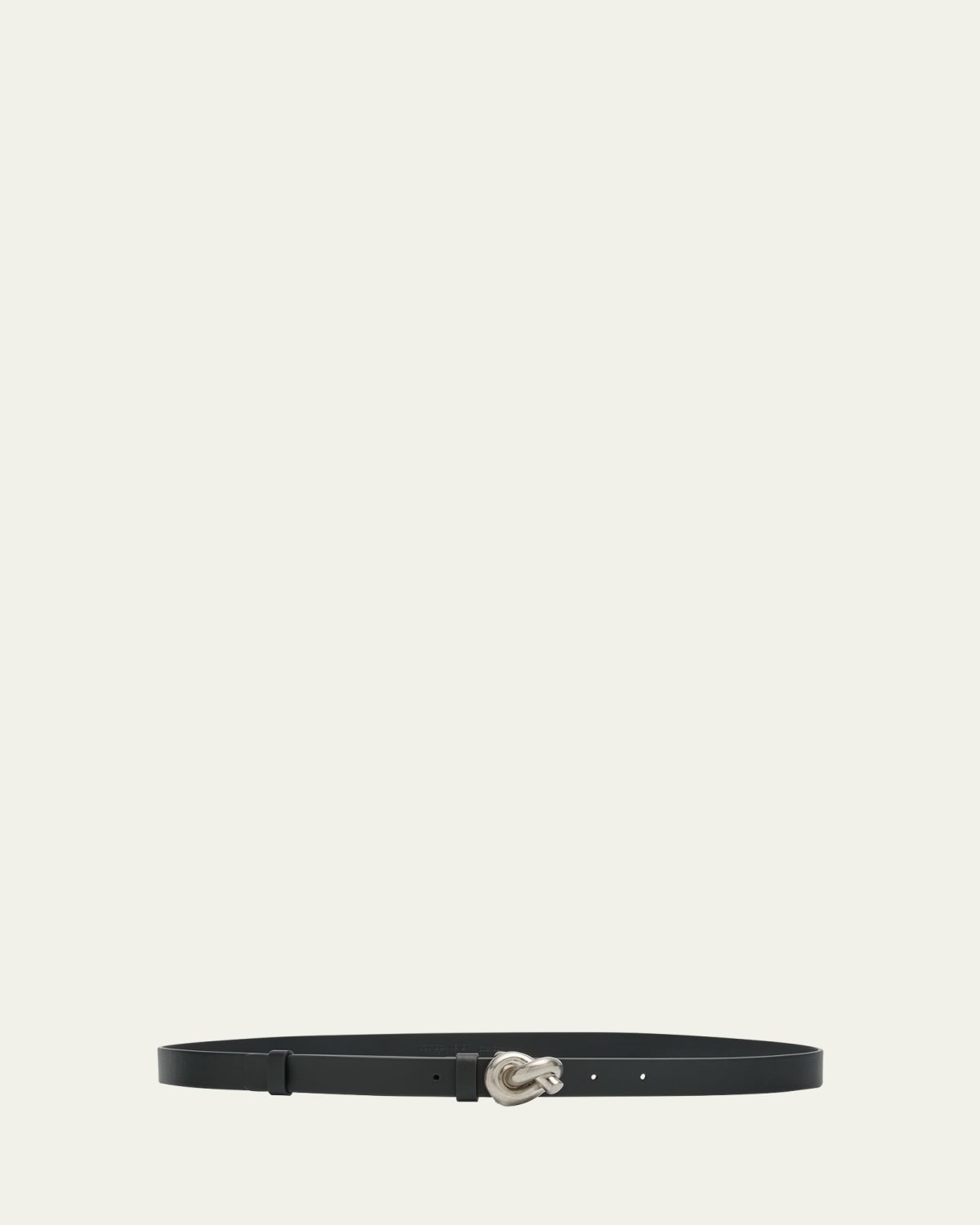 Bottega Veneta Brass Knot Skinny Leather Belt | Thumbnail 3