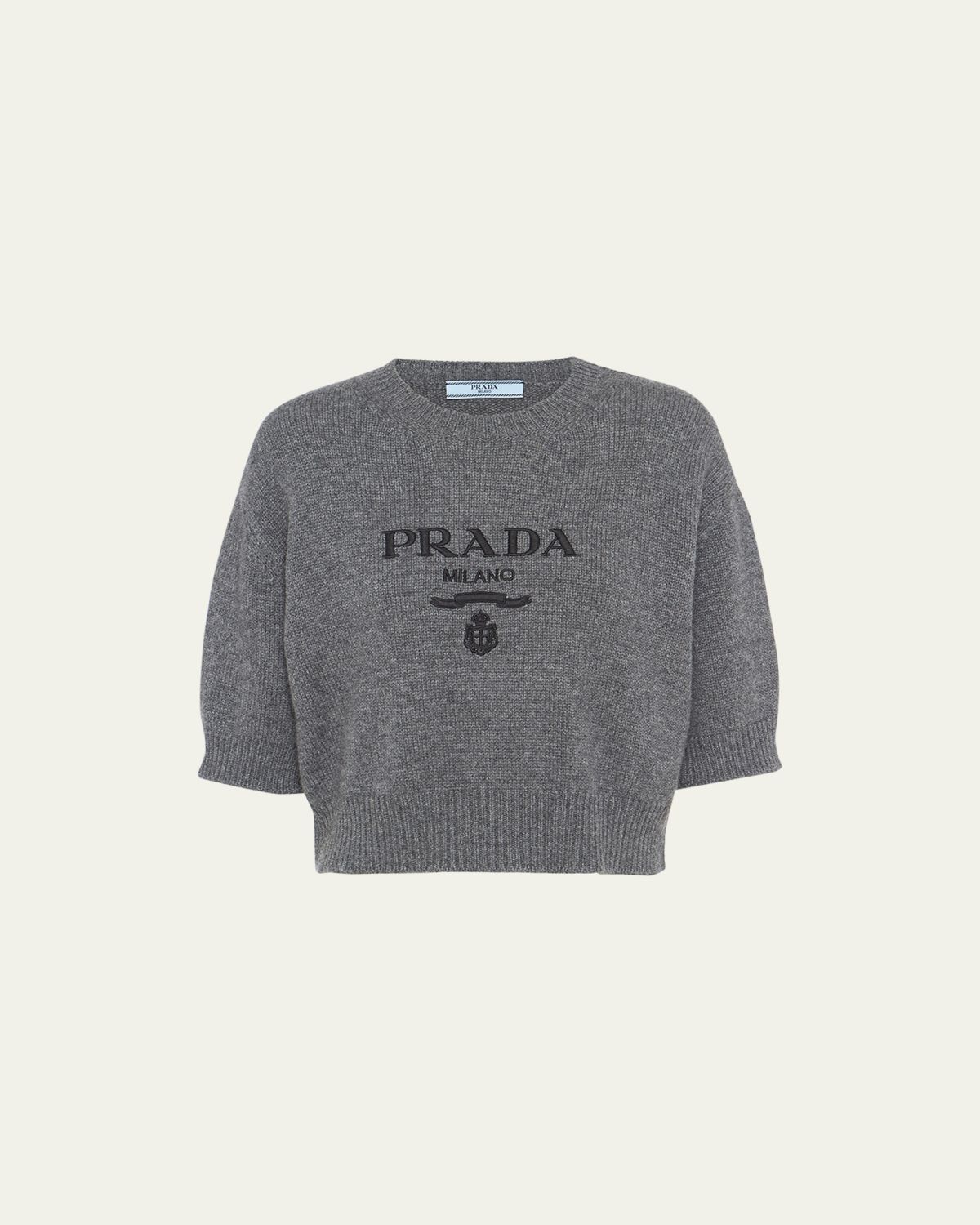 Prada Logo Cashmere Wool Shirt