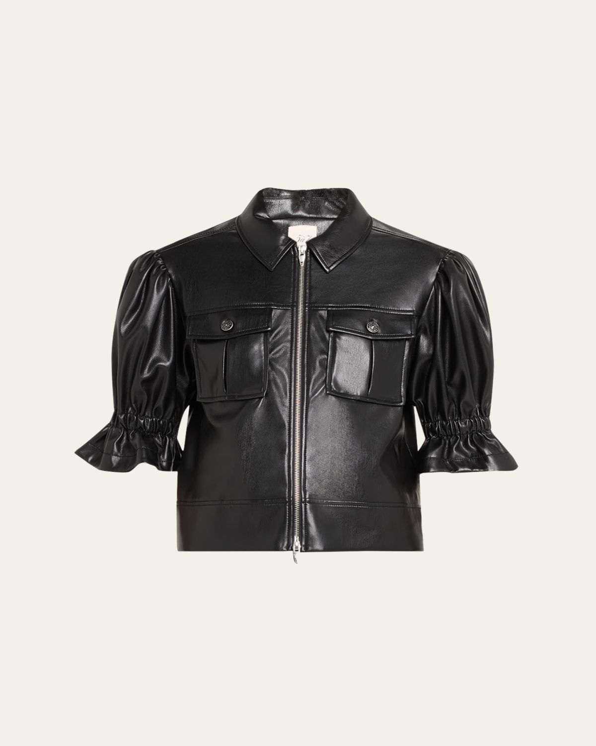 Cinq a Sept Holly Cropped Vegan Leather Jacket | Thumbnail 10 Cinq a Sept Holly Cropped Vegan Leather Jacket | Thumbnail 10
