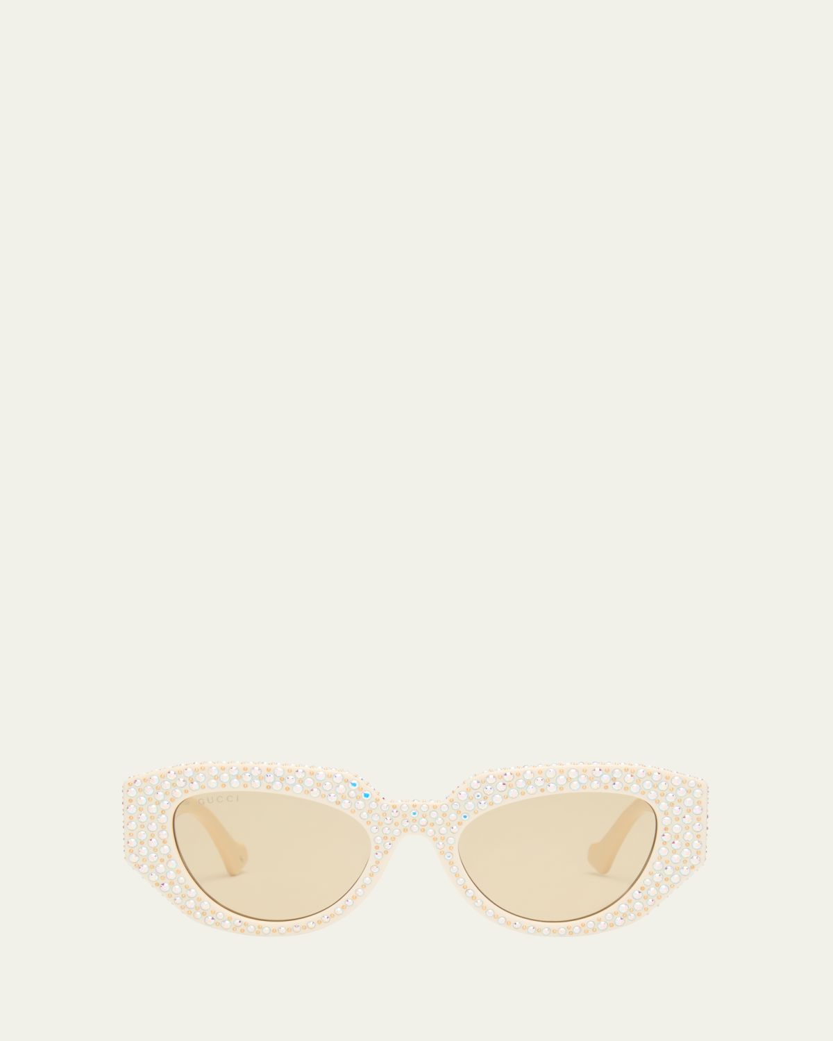 Gucci Embellished Acetate Cat-Eye Sunglasses