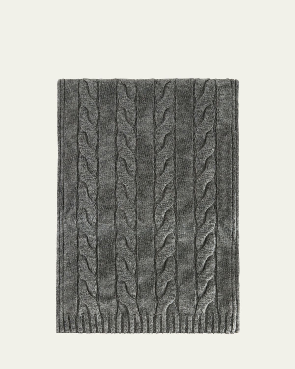 Loro Piana Cashmere Cable Knit Scarf
