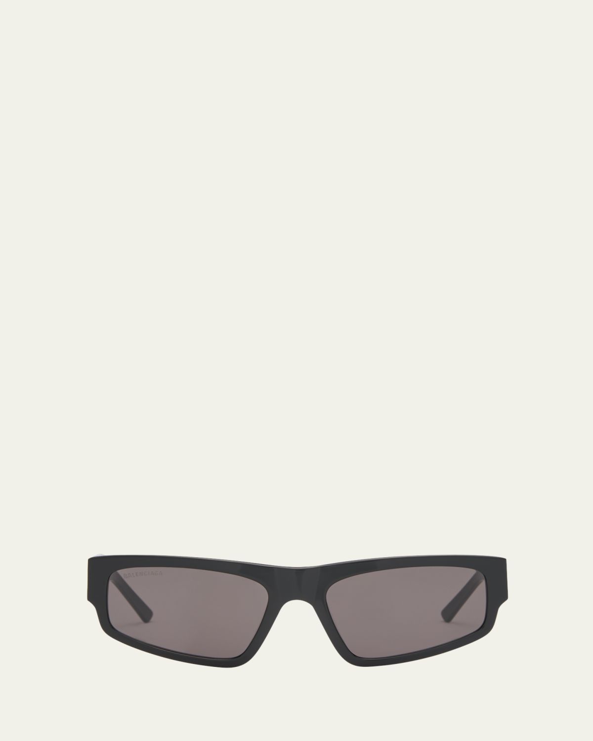 Balenciaga Logo Acetate Rectangle Sunglasses