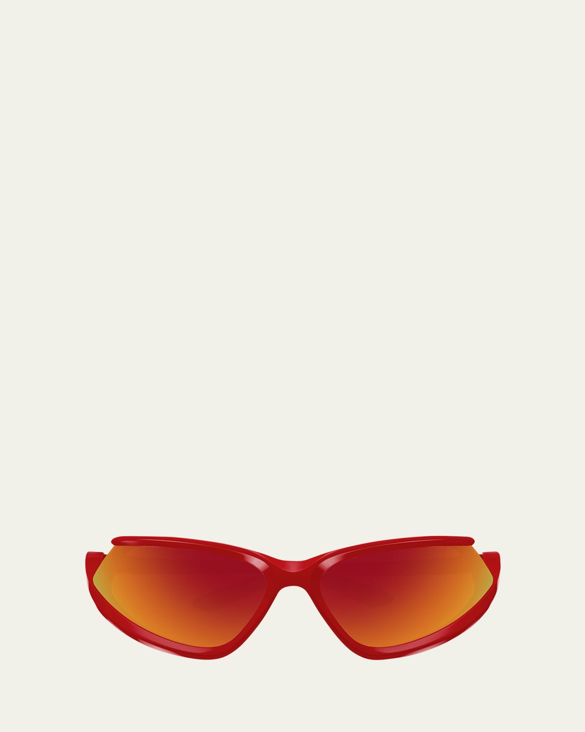 Balenciaga Men's BB0289SM Plastic Wrap Sunglasses