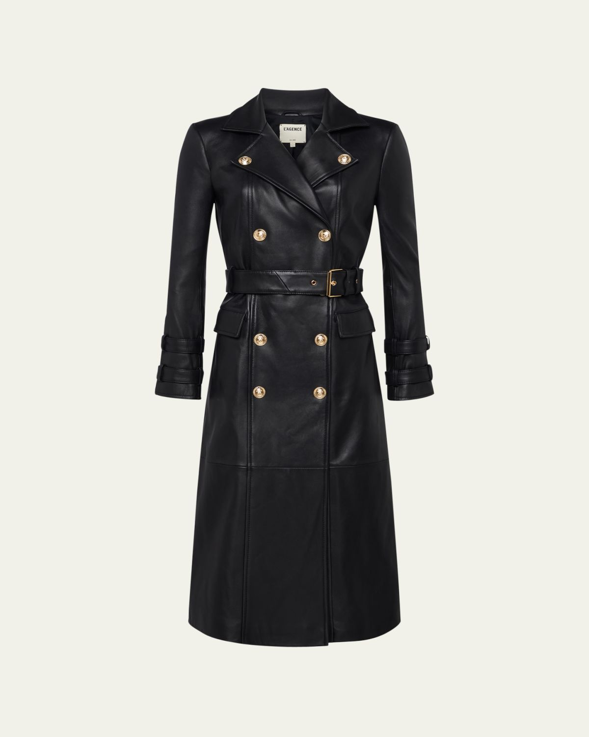 L'Agence Celina Leather Trench Coat | Thumbnail 5 L'Agence Celina Leather Trench Coat | Thumbnail 5