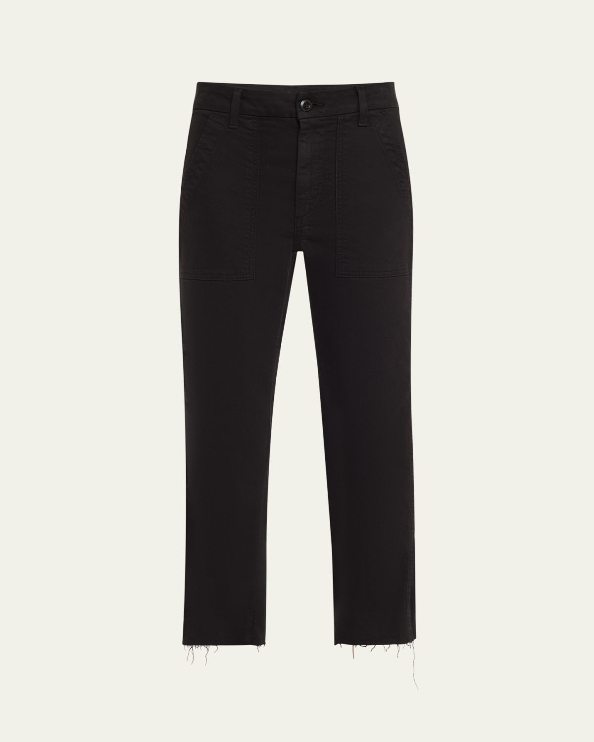 AMO Denim Easy Straight Cropped Army Trousers