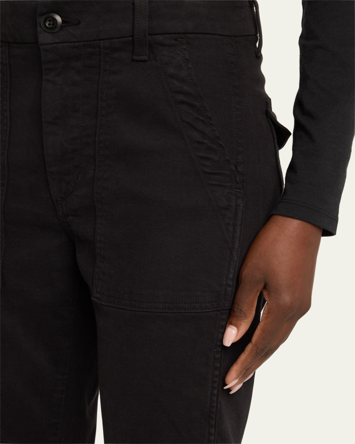 AMO Denim Easy Straight Cropped Army Trousers | Thumbnail 5