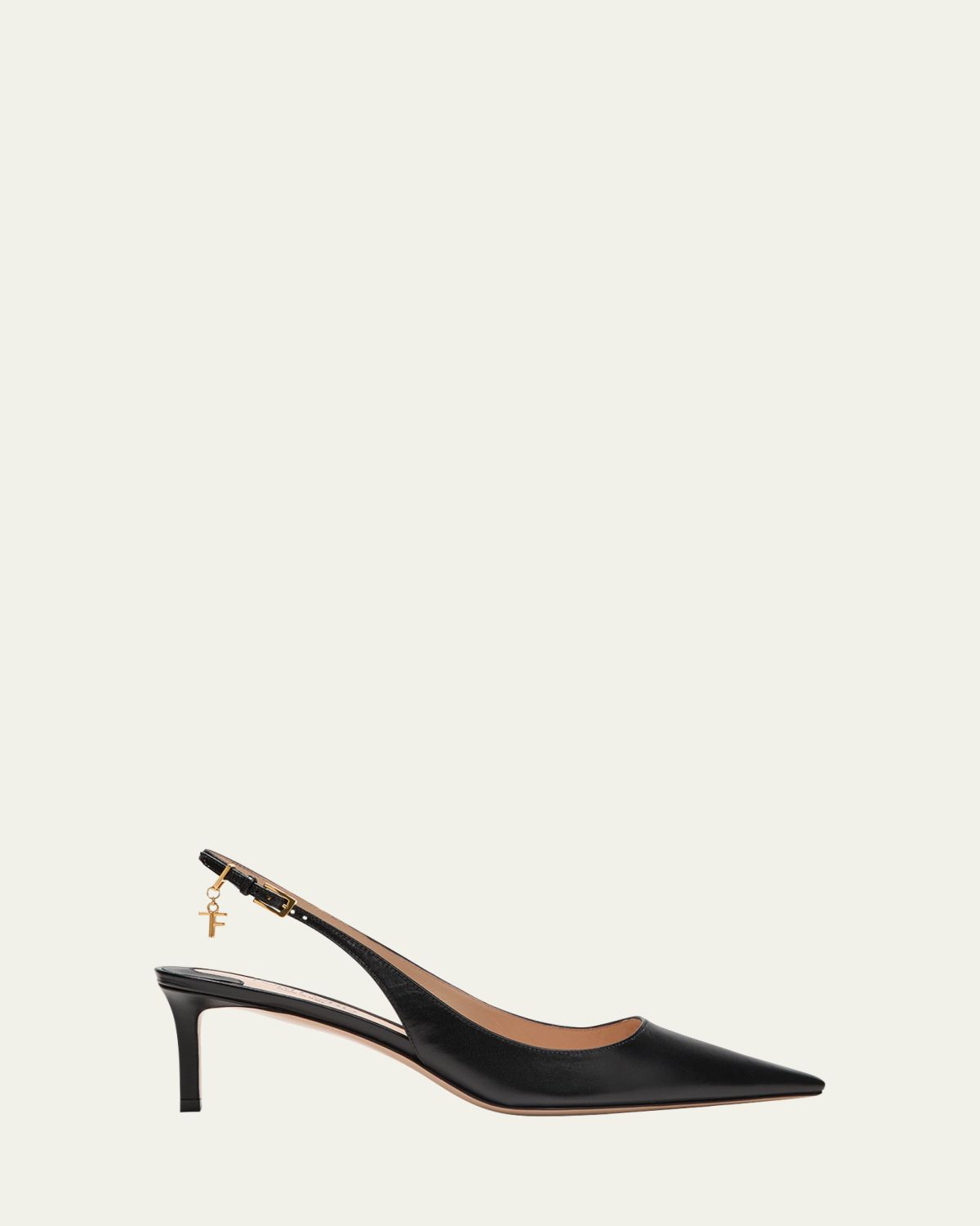 TOM FORD Angelina Charm Leather Slingback Pumps