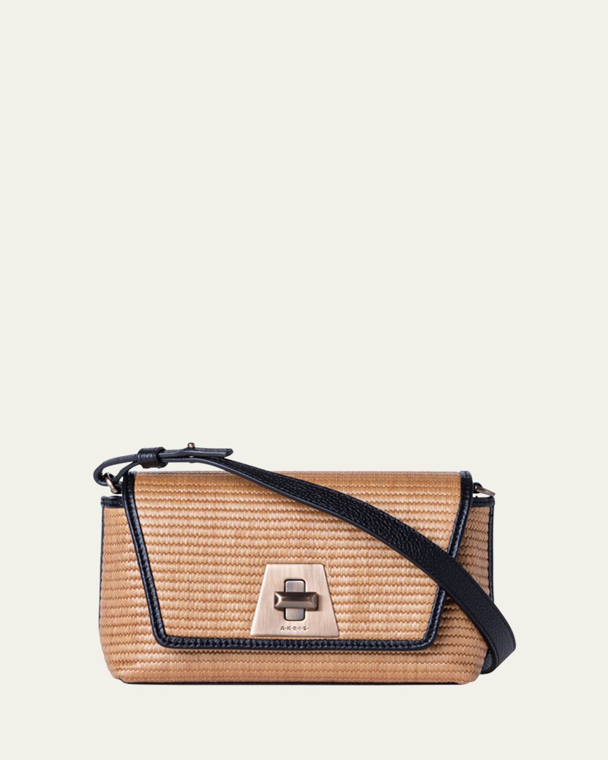 Akris Anouk Little Day Raffia Shoulder Bag