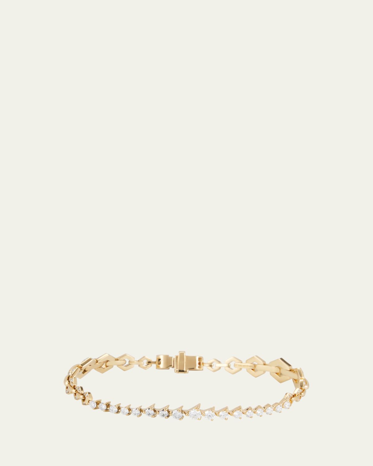 Dries Criel 18k Yellow Gold Diamond Flow Bond Bracelet