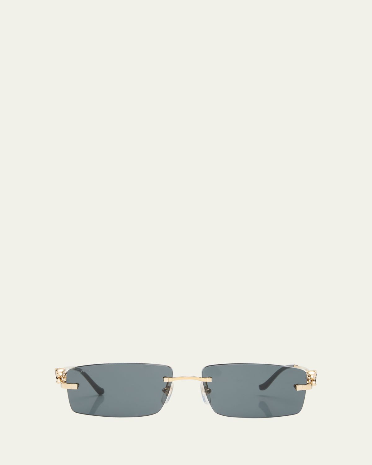Cartier Men's Rimless Metal Rectangle Sunglasses | Thumbnail 5 Cartier Men's Rimless Metal Rectangle Sunglasses | Thumbnail 5